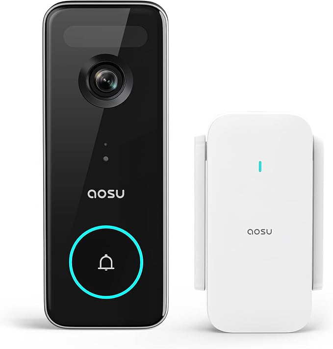 Video Doorbell Wireless, 5MP UHD, No Monthly Fee, Triple Motion Detection Doorbell Camera with 2.4/5 GHz WiFi, 180-Day Battery Life, 2-Month Local Storage, WiFi Homebase, Works with Alexa