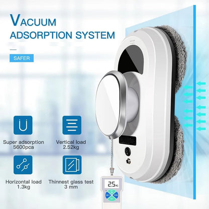 Window Cleaner Robot, Smart Window Cleaner Cleaning Robot with 2800Pa Strong Suction, Window Glass Vacuum Robot with Remote Control, for Indoor/Outdoor Windows Mirror