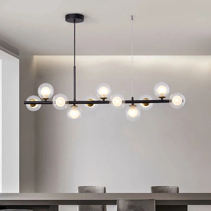 Nordic Modern 11 Heads LED Pendant Light with Glass Balls