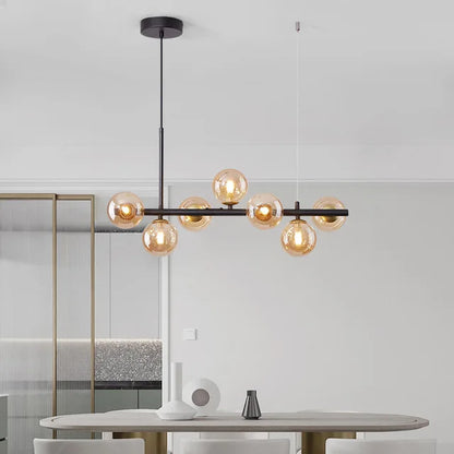 Nordic Modern 11 Heads LED Pendant Light with Glass Balls