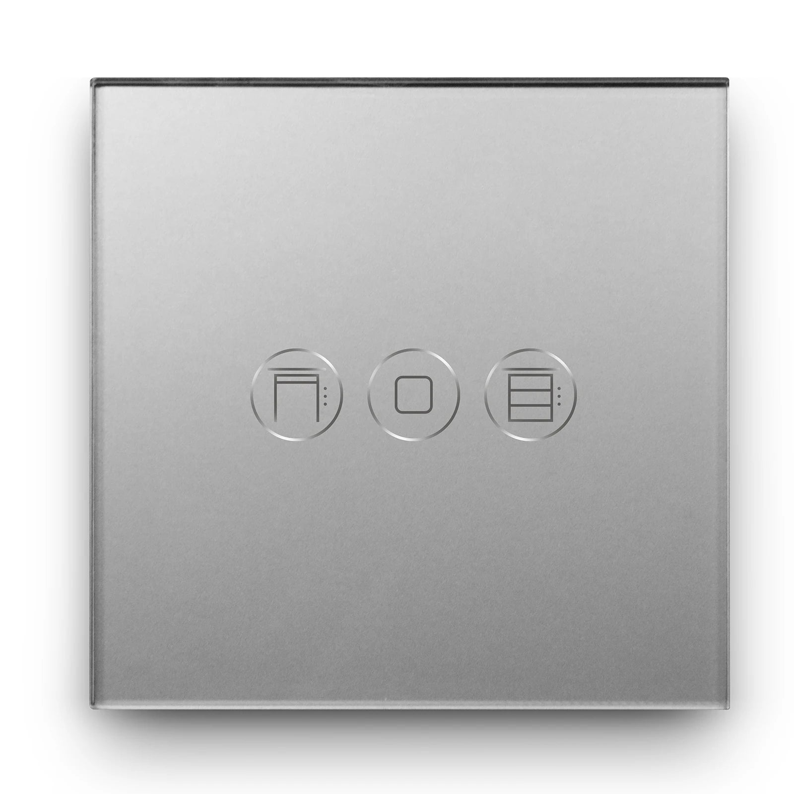 WiFi Smart Roller Shutter Switch Glass Panel Touch Sensor Wall Switches Life/Tuya APP Compatible with Alexa and Google Home Gold