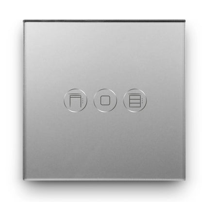 WiFi Smart Roller Shutter Switch Glass Panel Touch Sensor Wall Switches Life/Tuya APP Compatible with Alexa and Google Home Gold