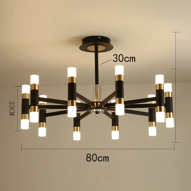 Modern LED Chandelier Pendant Light for Dining Room - Remote Control &amp; APP Functionality