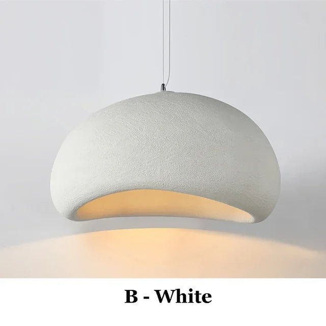 Nordic Wabi Sabi E27 LED Pendant Light - Modern Chandelier