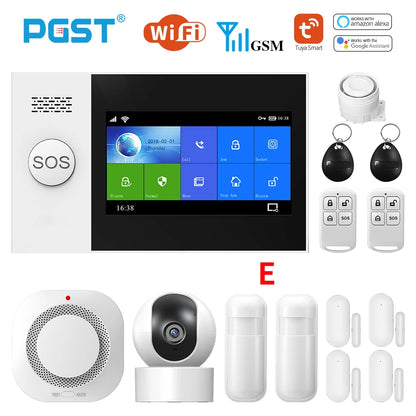 PGST PG-107 Wireless Home Security System with App Control and Real Time Phone Notification.