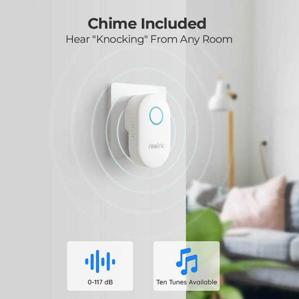 Video Doorbell Camera with Chime, 5MP Super HD Wired Smart Video Doorbell with Camera