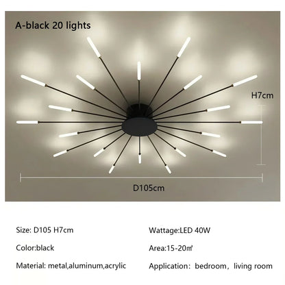 Modern Firework LED Chandelier for Home Decor