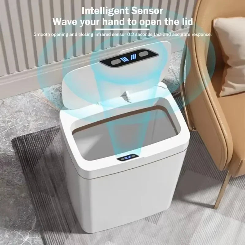 15L Smart Sensor Trash Can - Non-Contact &amp; Eco-Friendly