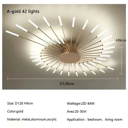 Modern Firework LED Chandelier for Home Decor