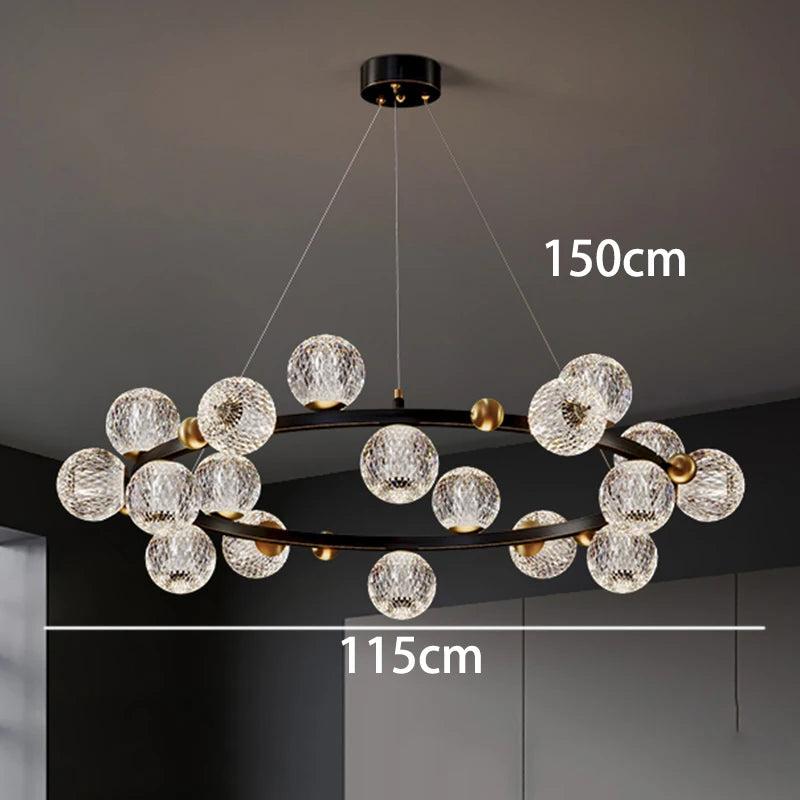 Modern LED Pendant Lights for Home  with Remote Dimming Capabilities and App-Controlled Dimming