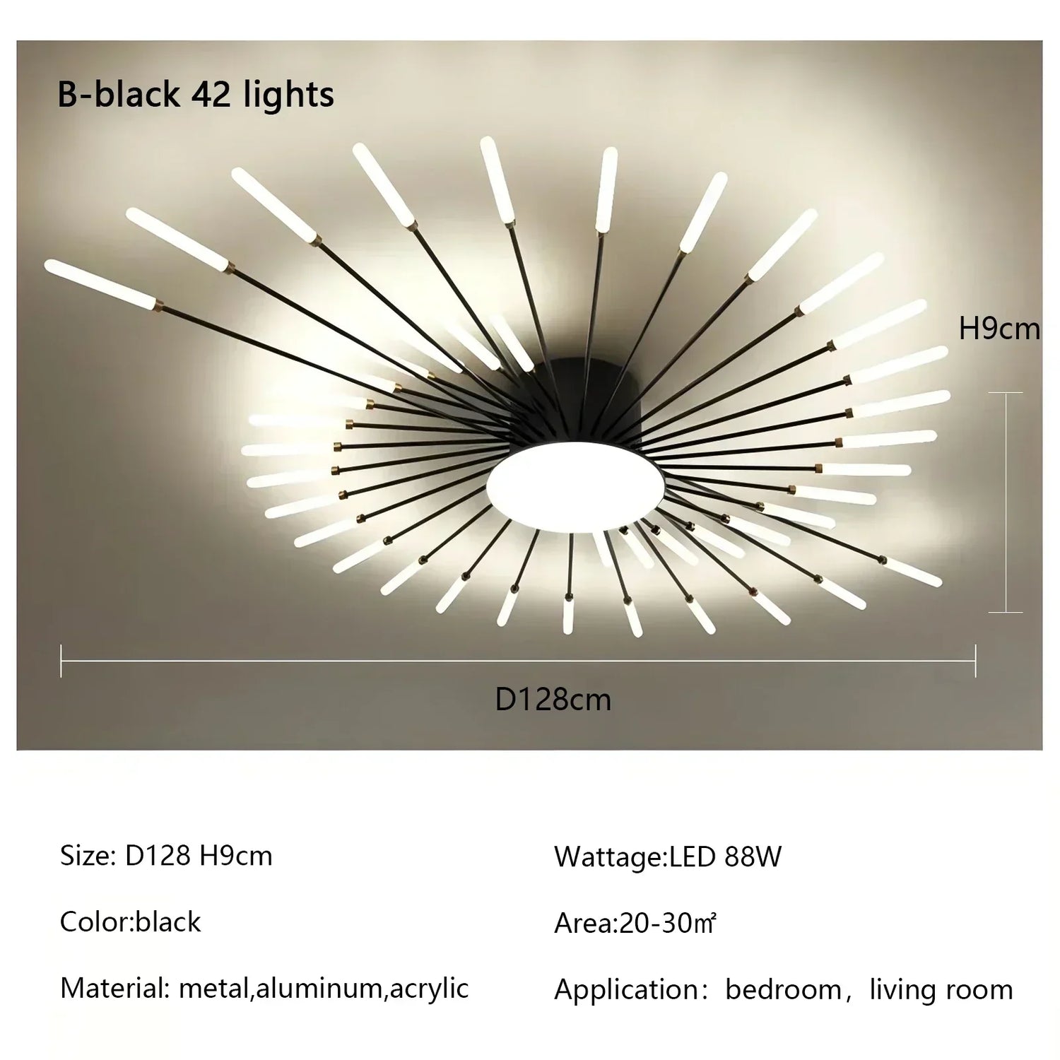 Modern Firework LED Chandelier for Home Decor