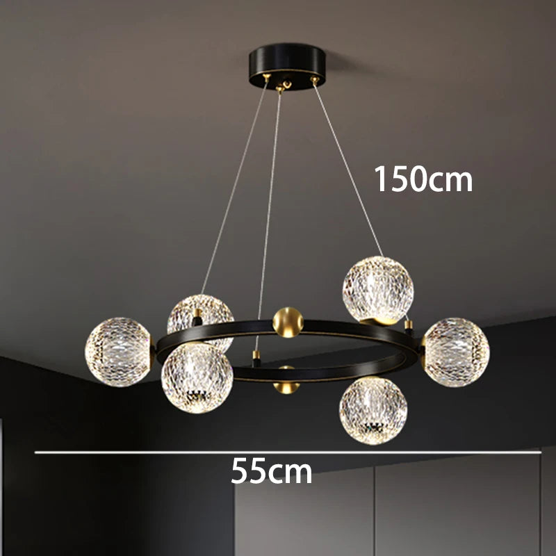 Modern LED Pendant Lights for Home  with Remote Dimming Capabilities and App-Controlled Dimming