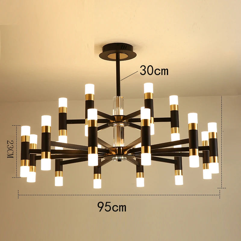 Modern LED Chandelier Pendant Light for Dining Room - Remote Control &amp; APP Functionality