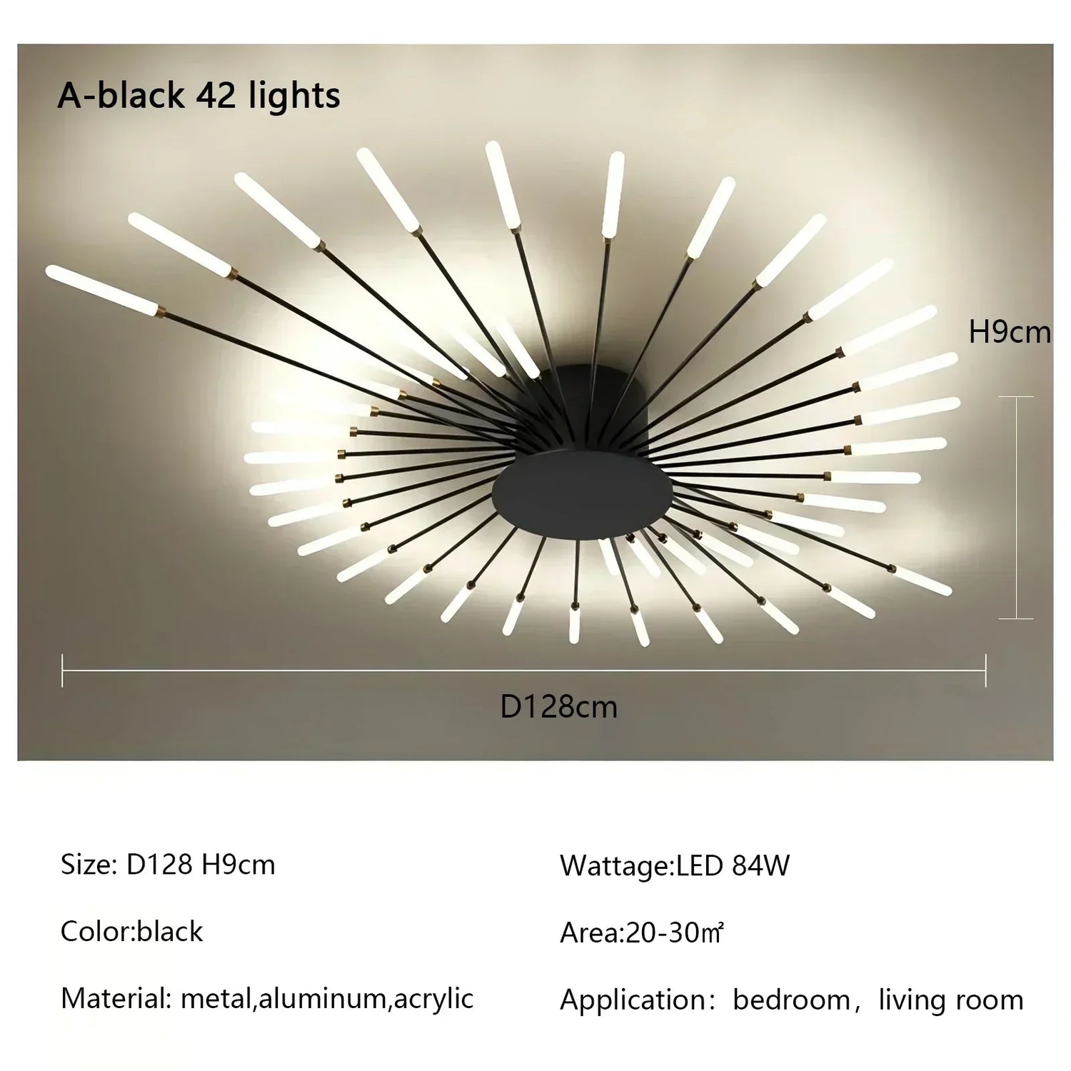 Modern Firework LED Chandelier for Home Decor