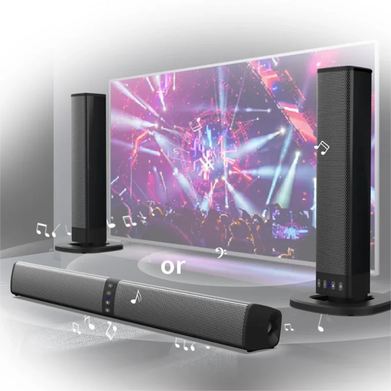 Powerful Soundbar Audio System TV PC Computer Subwoofer Wireless Home Theatre Speaker Wireless Soundbar with Subwoofer