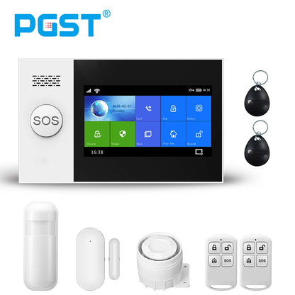 PGST PG-107 Wireless Home Security System with App Control and Real Time Phone Notification.