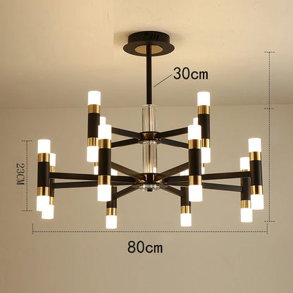 Modern LED Chandelier Pendant Light for Dining Room - Remote Control &amp; APP Functionality