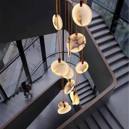 Modern LED Imitation Marble Ceiling Pendant Lamp