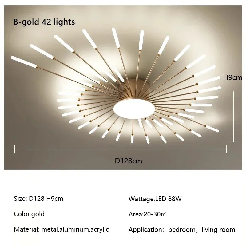 Modern Firework LED Chandelier for Home Decor