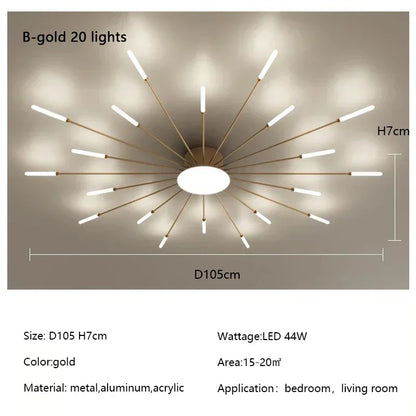 Modern Firework LED Chandelier for Home Decor