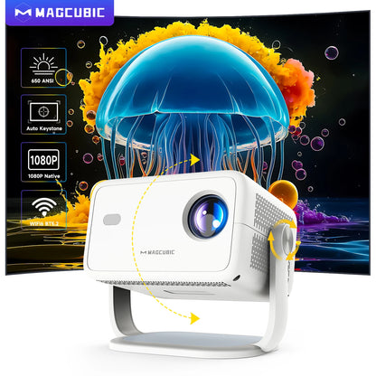 4K Projector Native 1080P Android 11 Auto Focus &amp; Keystone 4K 360° Rotate Wifi 6 BT 5.2 Airmouse Home Theatre