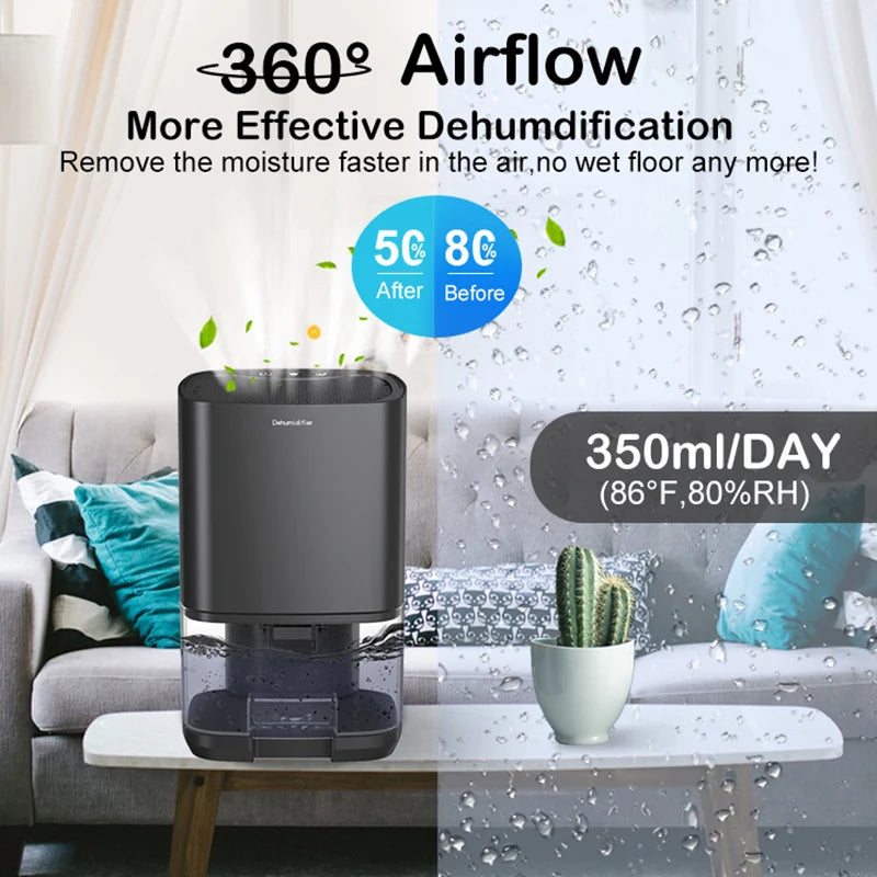 1000ML Air Dehumidifier - Compact Humidity Control Solution