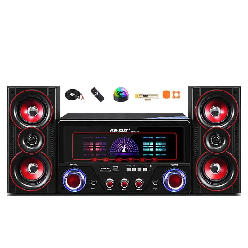 Full Range Bluetooth Speaker Subwoofer Home Audio System Karaoke Home Computer Speaker Remote Control Home Theatre Sound System Audio Set