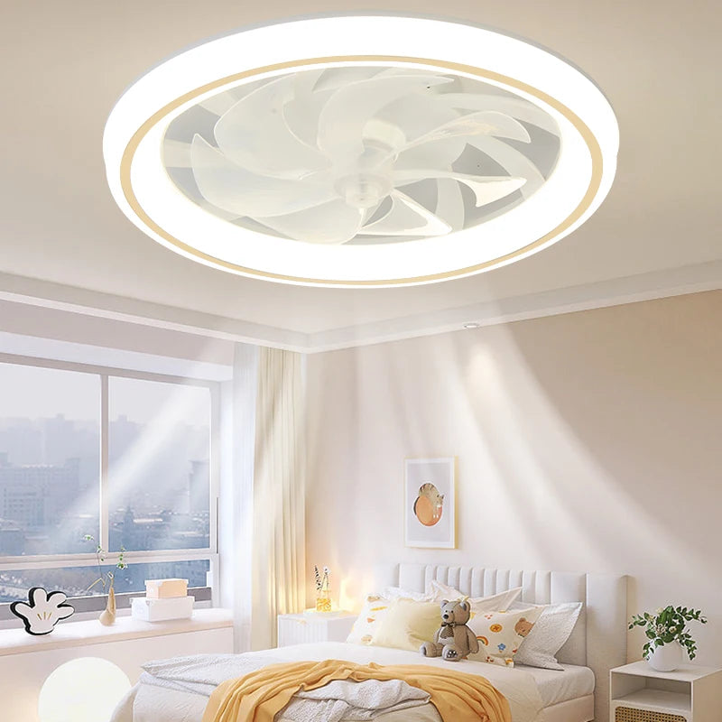 Modern LED Ceiling Fan Light with Remote Control