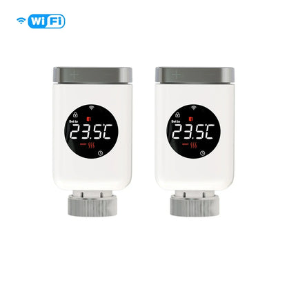 Smart Radiator Actuator TRV Programmable Thermostatic Valve App Remote Temperature Controller Alexa Google Home