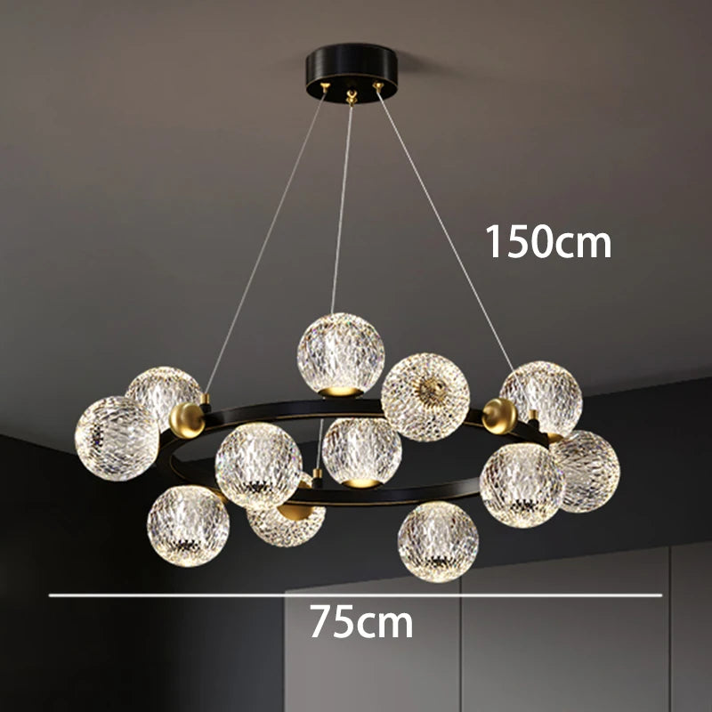 Modern LED Pendant Lights for Home  with Remote Dimming Capabilities and App-Controlled Dimming