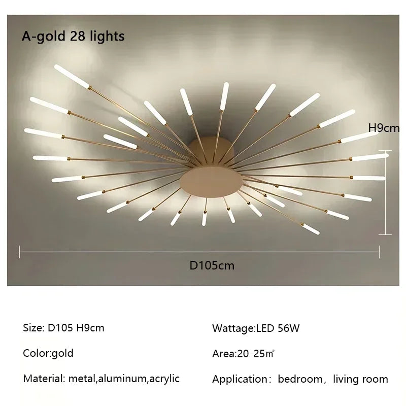 Modern Firework LED Chandelier for Home Decor