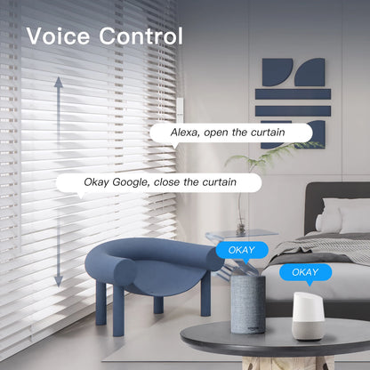 Smart Electric Curtain Control with Smart Home Automation, Google and Alexa Voice, App and Remote Control