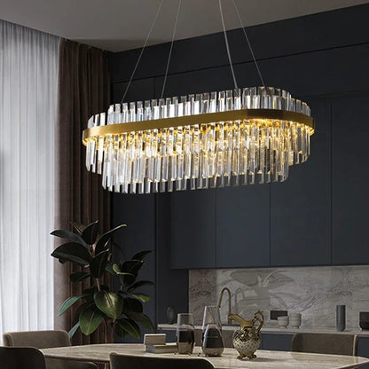 Luxury LED Crystal Chandelier for Living &amp; Dining Rooms