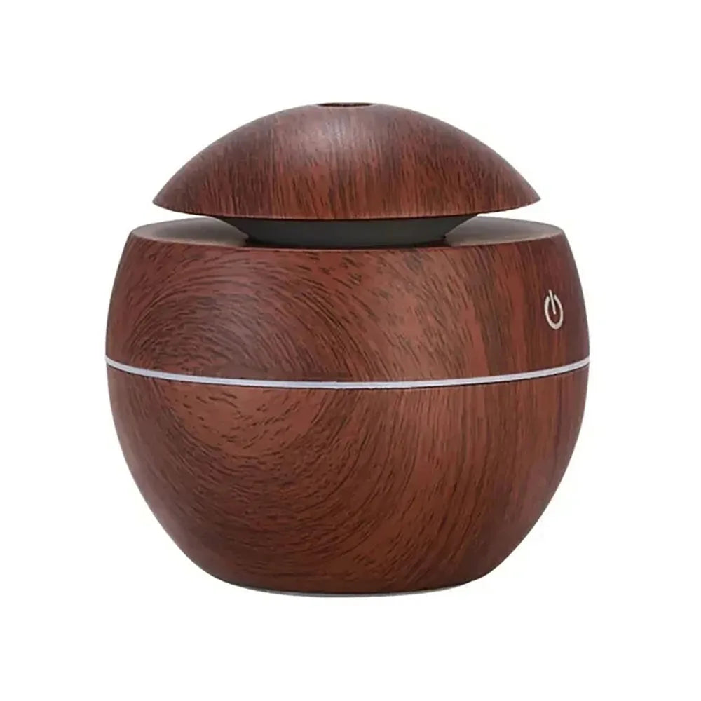 USB 130ML Wood Grain Air Humidifier &amp; Aroma Diffuser