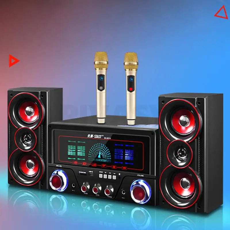 Full Range Bluetooth Speaker Subwoofer Home Audio System Karaoke Home Computer Speaker Remote Control Home Theatre Sound System Audio Set