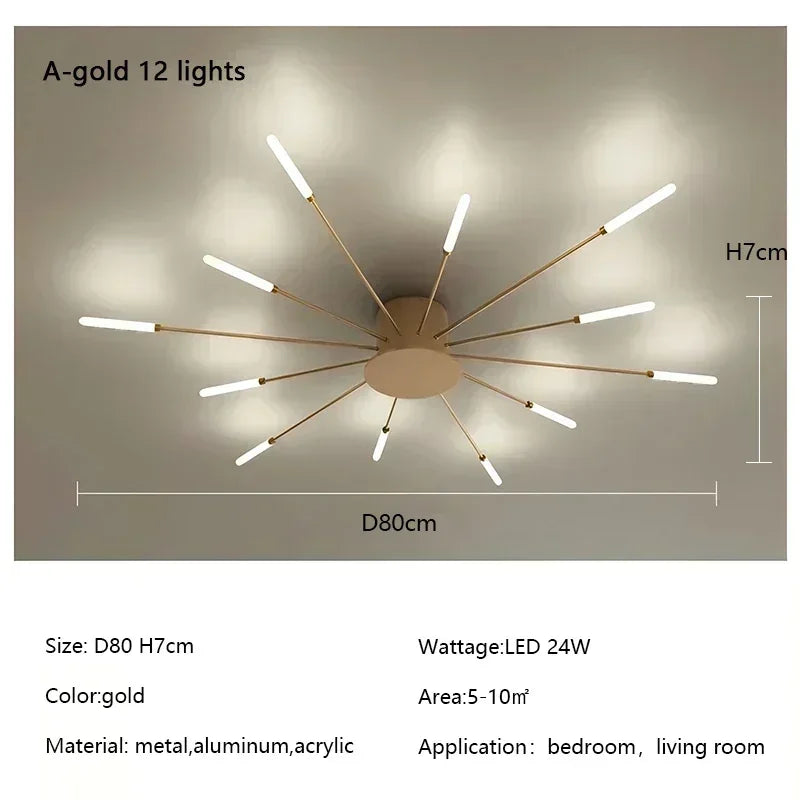 Modern Firework LED Chandelier for Home Decor