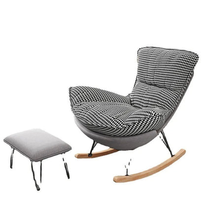 Comfortable Cloth Balcony Rocking Chair for Relaxation and Comfortable