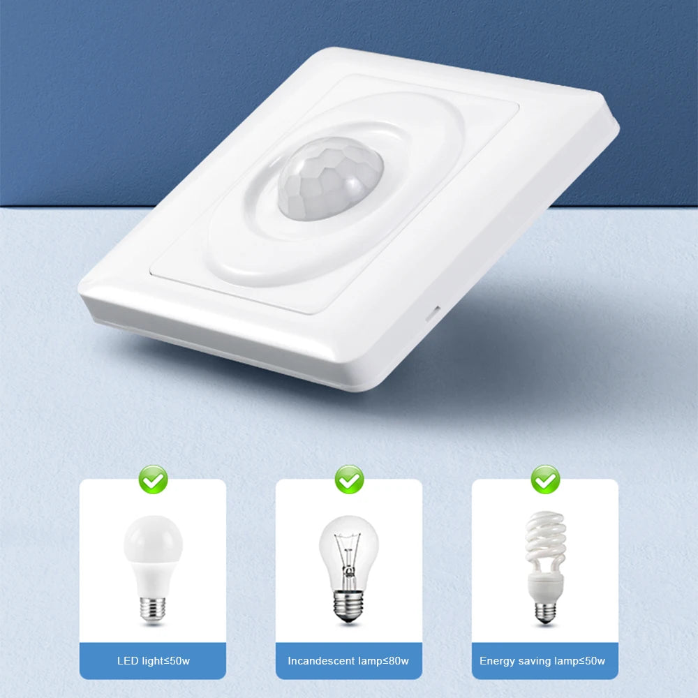 220V Indoor/ Outdoor LED Motion Sensor Light Switch