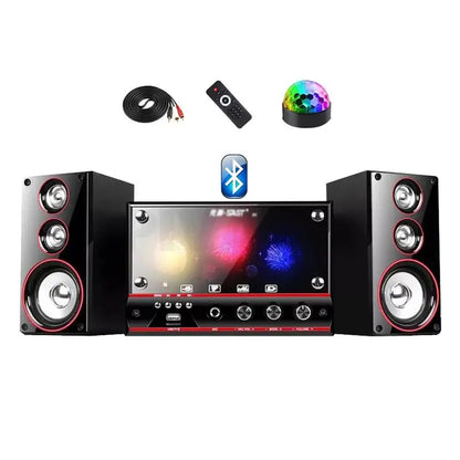 Full Range Bluetooth Speaker Subwoofer Home Audio System Karaoke Home Computer Speaker Remote Control Home Theatre Sound System Audio Set