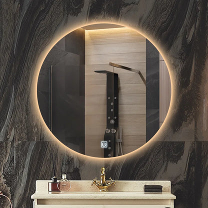 Waterproof Round LED ILLUMINATED Bathroom Mirror