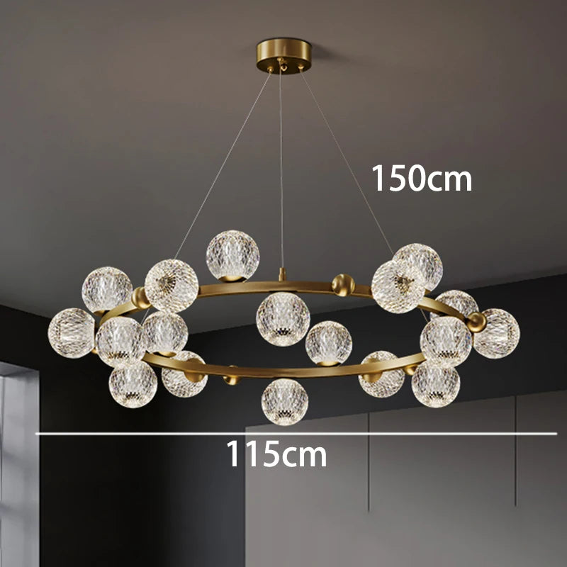 Modern LED Pendant Lights for Home  with Remote Dimming Capabilities and App-Controlled Dimming