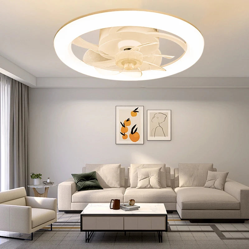 Modern LED Ceiling Fan Light with Remote Control