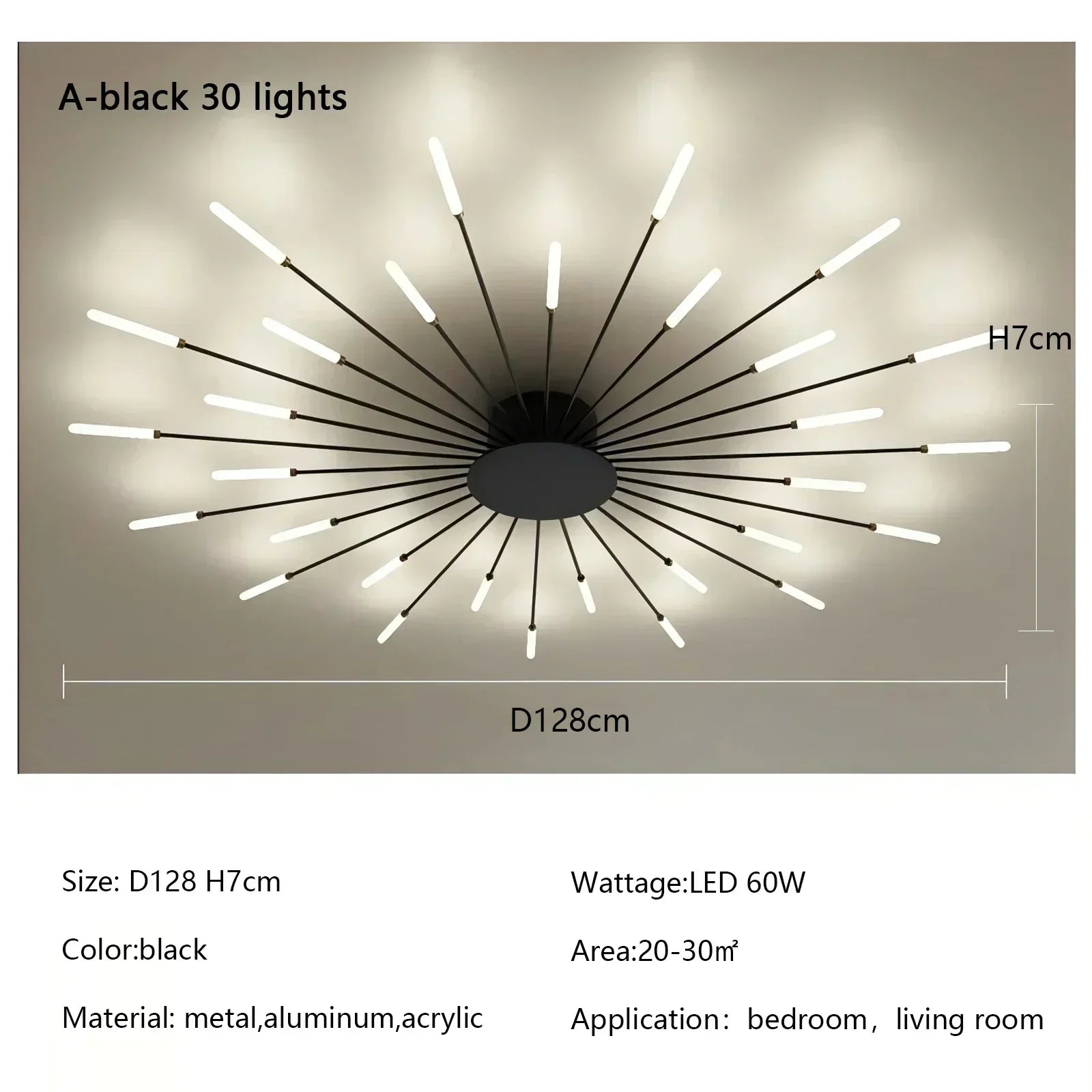 Modern Firework LED Chandelier for Home Decor