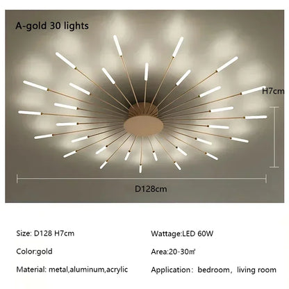 Modern Firework LED Chandelier for Home Decor