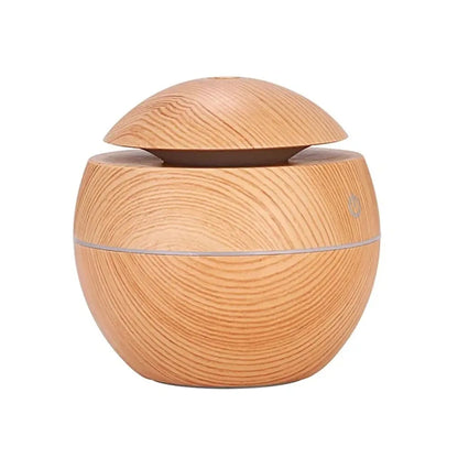 USB 130ML Wood Grain Air Humidifier &amp; Aroma Diffuser