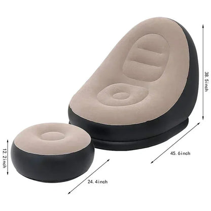 Lazy Couch Inflatable Foldable Recliner Sofa Bed