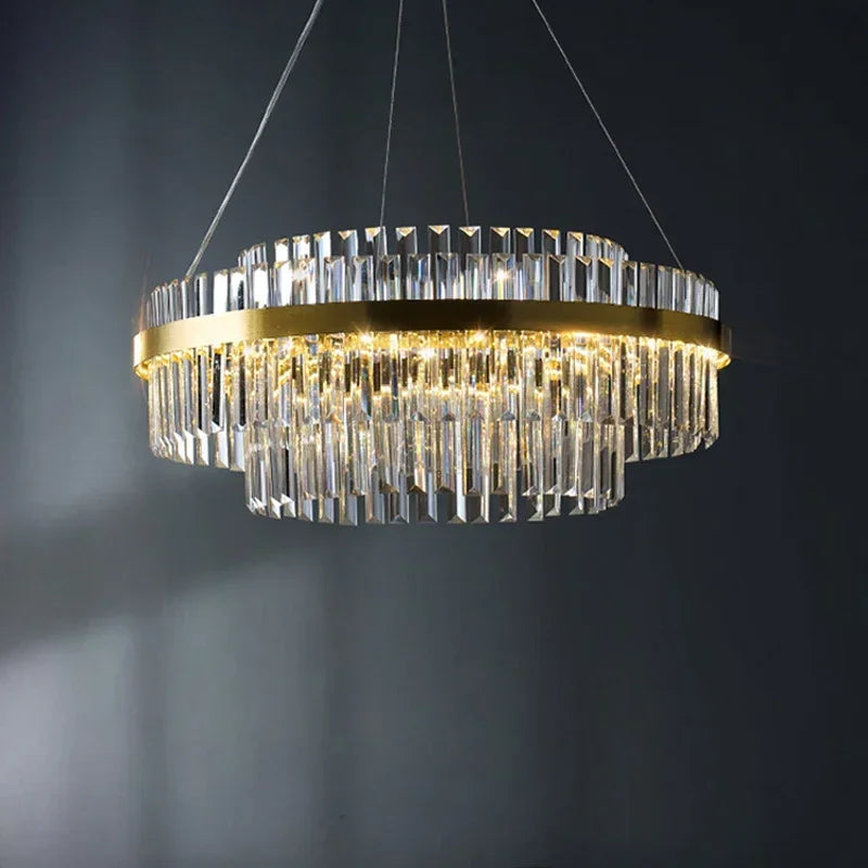 Luxury LED Crystal Chandelier for Living &amp; Dining Rooms