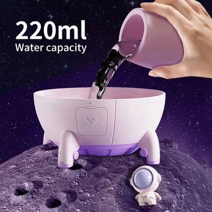 220mL Space Capsule Air Humidifier with Aromatherapy &amp; LED Light