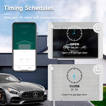 Smart Garage Door Opener with Sensor, Google &amp; Alexa Voice control with App