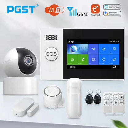 PGST PG-107 Wireless Home Security System with App Control and Real Time Phone Notification.